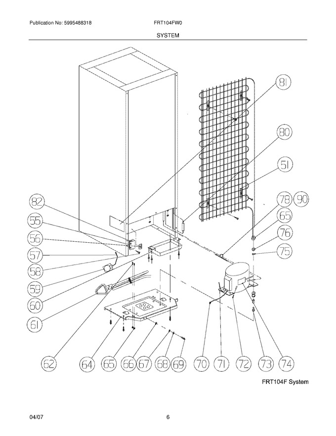 Diagram for FRT104FW0