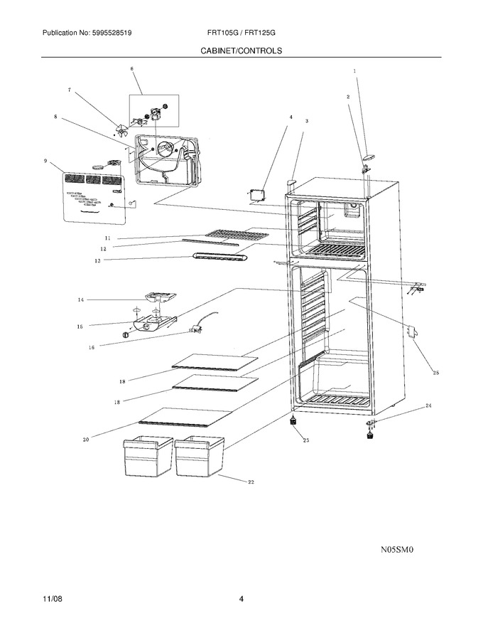 Diagram for FRT125GW0