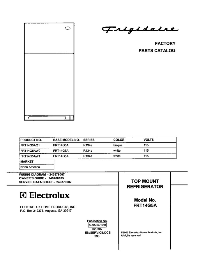 Diagram for FRT14G5AW0