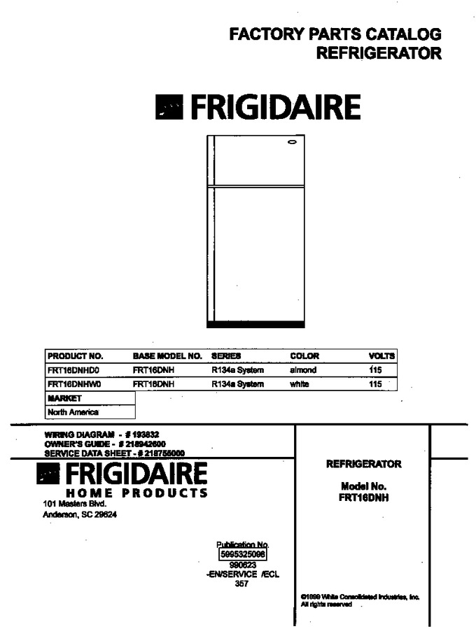 Diagram for FRT16DNHW0