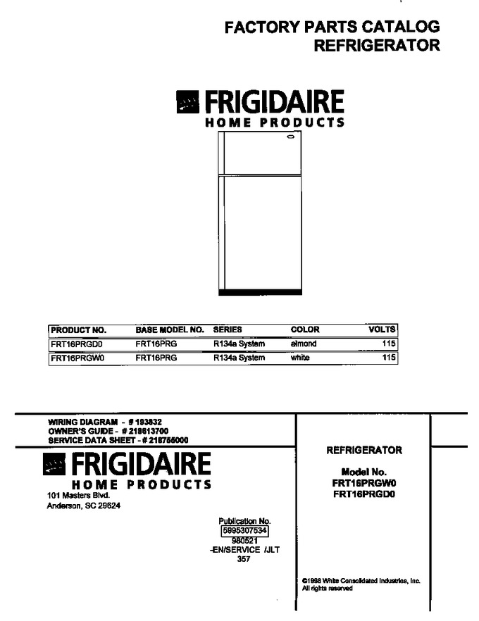 Diagram for FRT16PRGW0