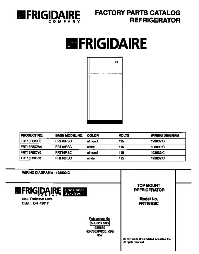 Diagram for FRT16RSCW0