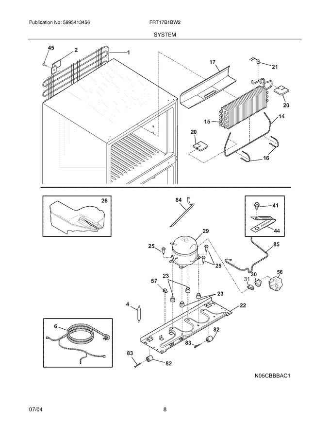 Diagram for FRT17B1BW2