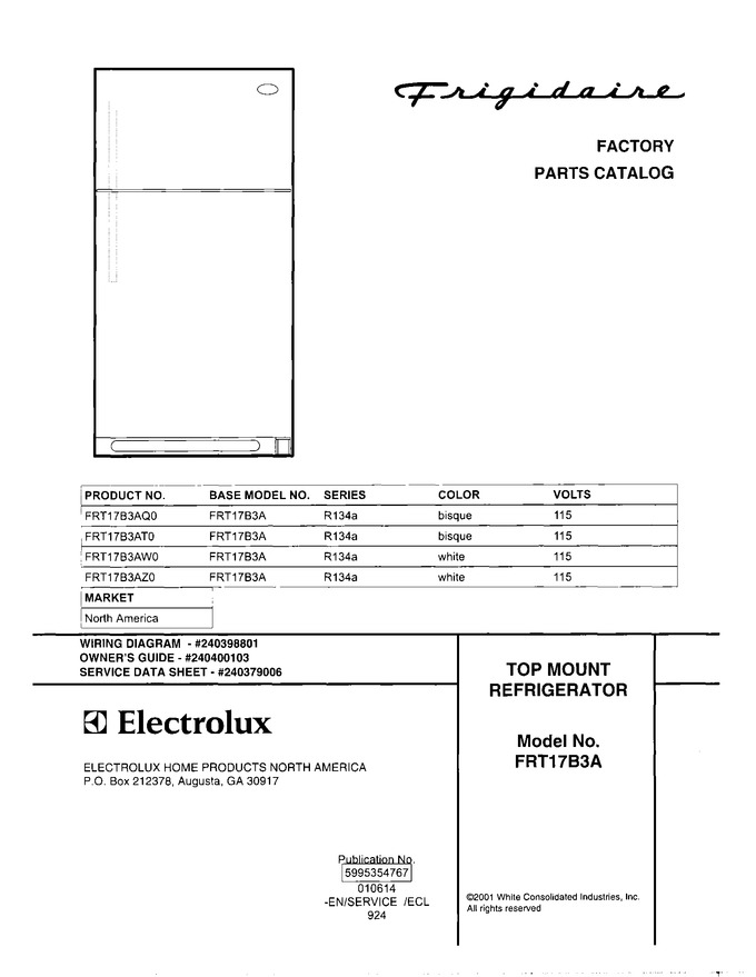 Diagram for FRT17B3AW0