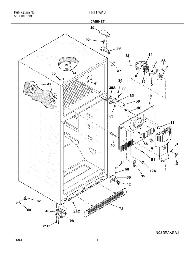Diagram for FRT17G4BW2