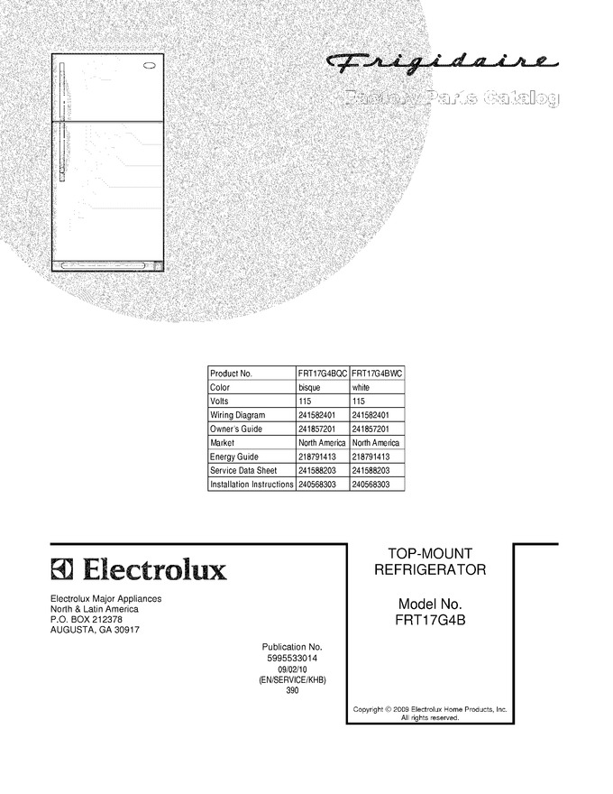 Diagram for FRT17G4BWC