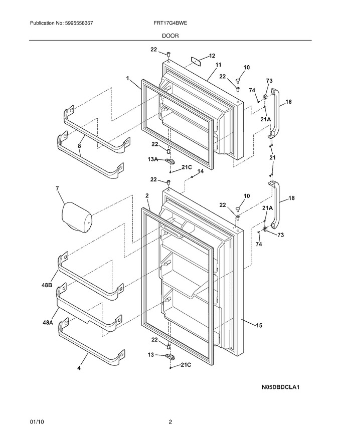 Diagram for FRT17G4BWE