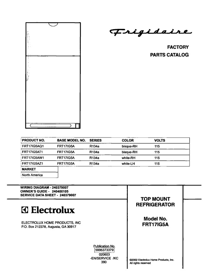 Diagram for FRT17IG5AQ1