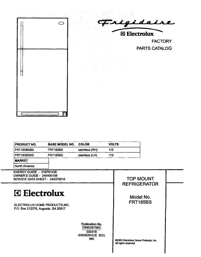 Diagram for FRT185BSK0
