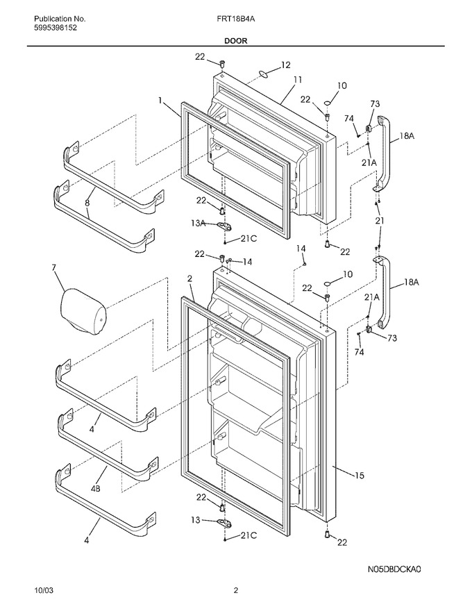 Diagram for FRT18B4AW8