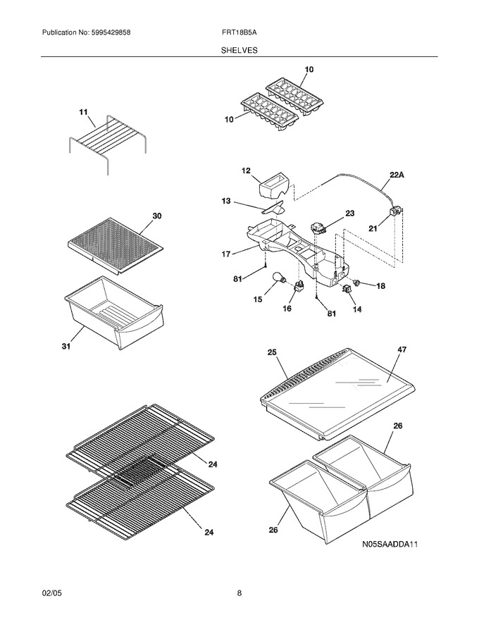Diagram for FRT18B5AWC