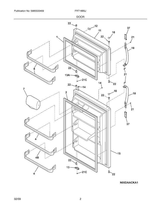 Diagram for FRT18B5JW3