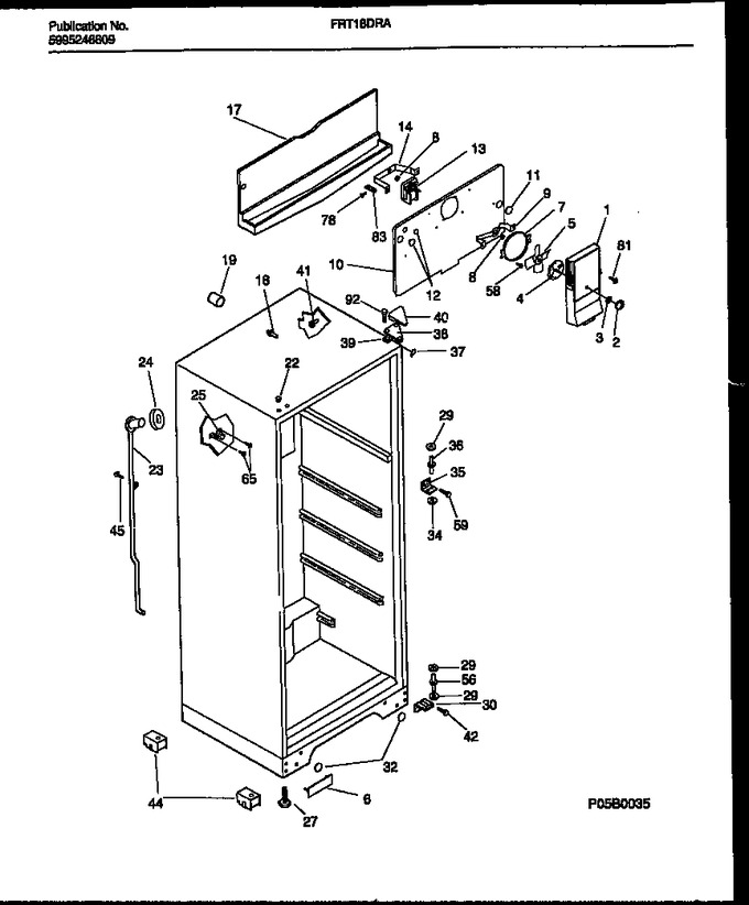 Diagram for FRT18DRAD0