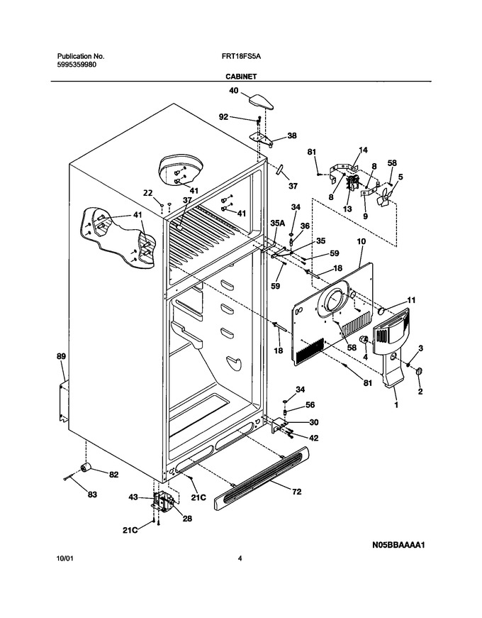 Diagram for FRT18FS5AW4