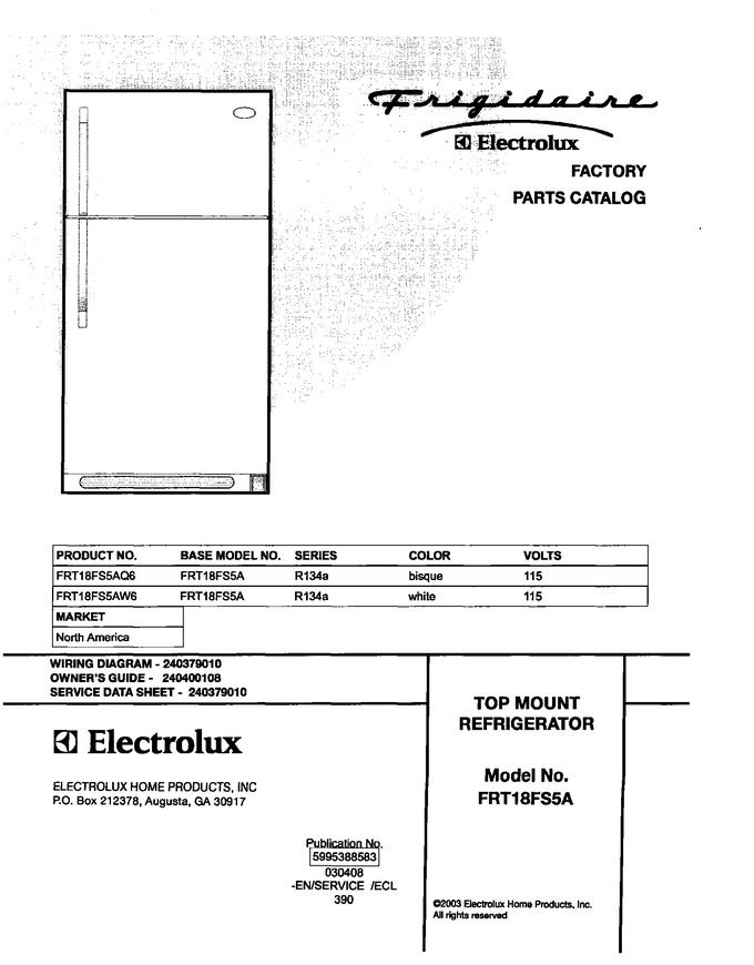 Diagram for FRT18FS5AW6