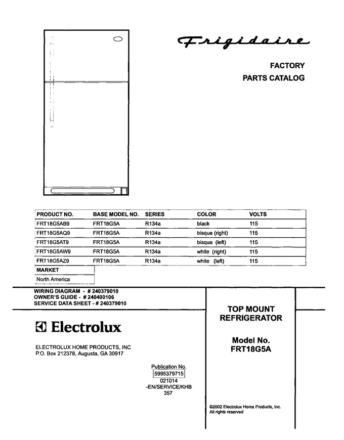 Diagram for FRT18G5AQ9