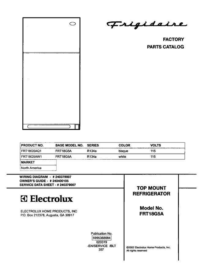Diagram for FRT18G5AQ1