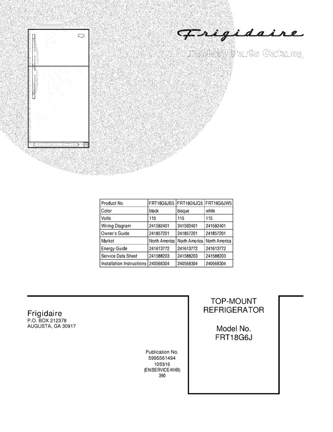Diagram for FRT18G6JQ5