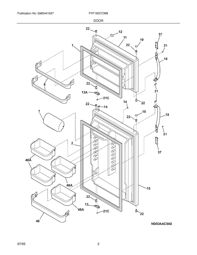 Diagram for FRT18G7CW8