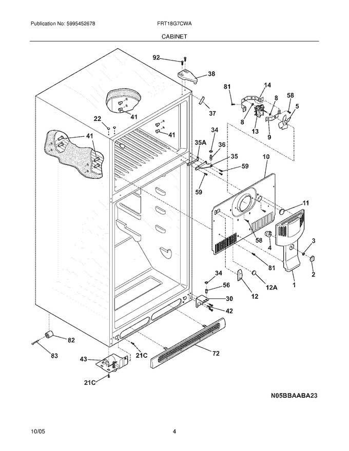 Diagram for FRT18G7CWA