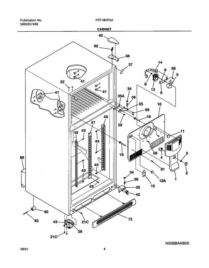 Diagram for FRT18HP5AQ0