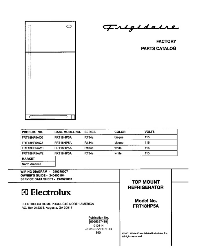 Diagram for FRT18HP5AQ0