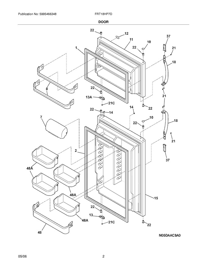 Diagram for FRT18HP7DW8