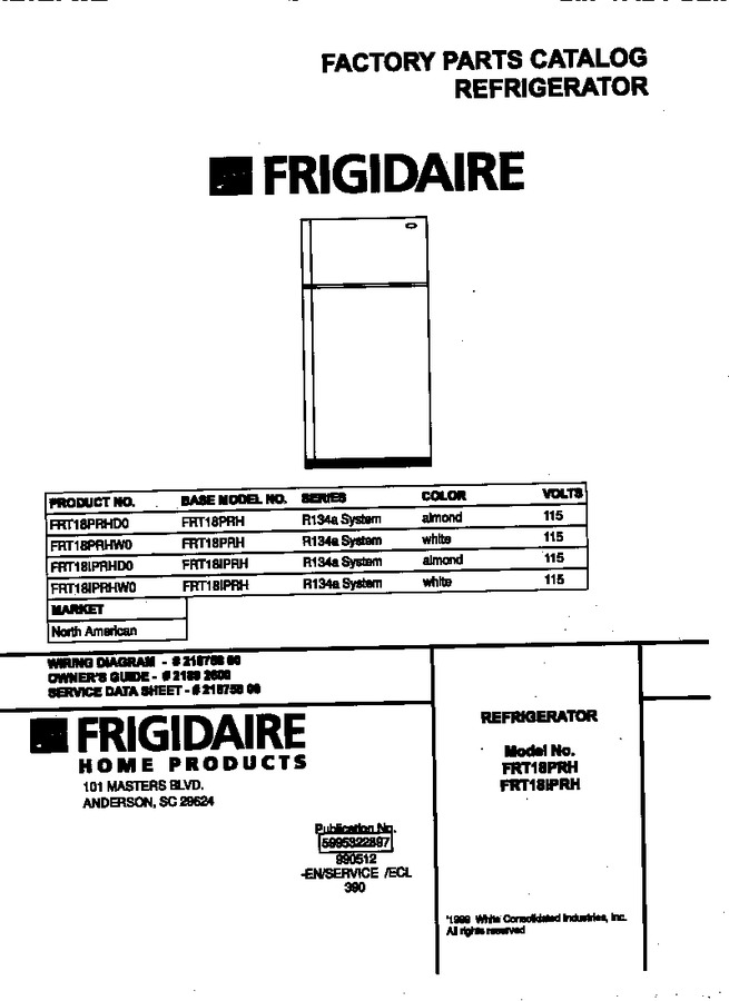 Diagram for FRT18IPRHD0