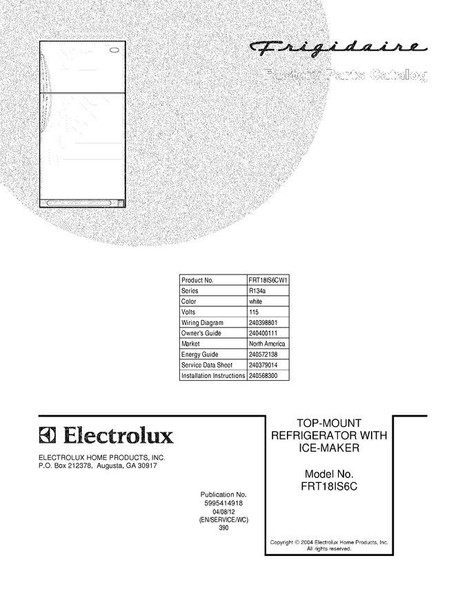 Diagram for FRT18IS6CW1