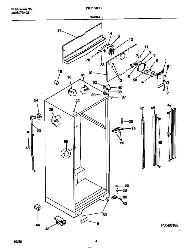 Diagram for FRT18JRCW2
