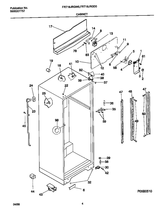 Diagram for FRT18JRGW0