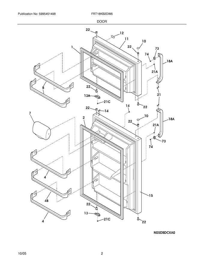 Diagram for FRT18KB2DW6