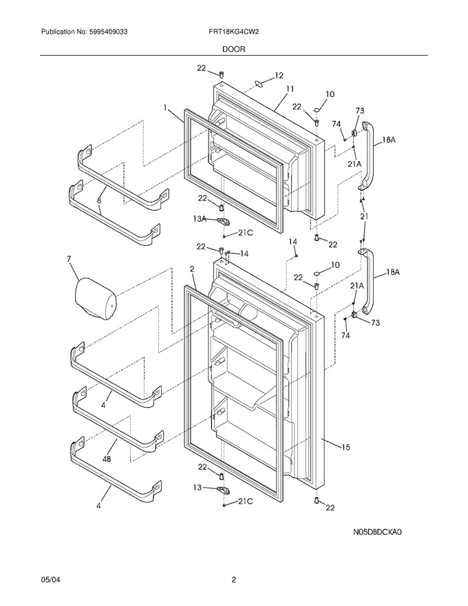Diagram for FRT18KG4CW2