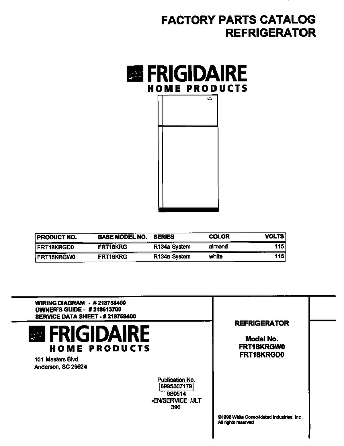 Diagram for FRT18KRGW0