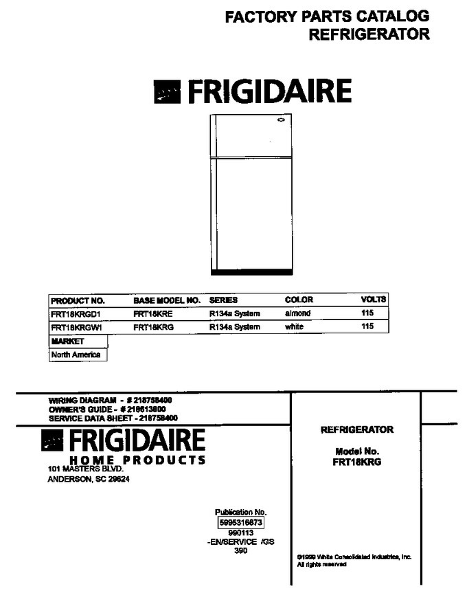Diagram for FRT18KRGW1