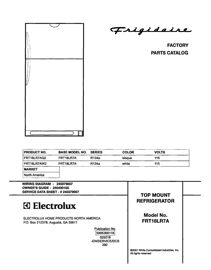 Diagram for FRT18LR7AW2