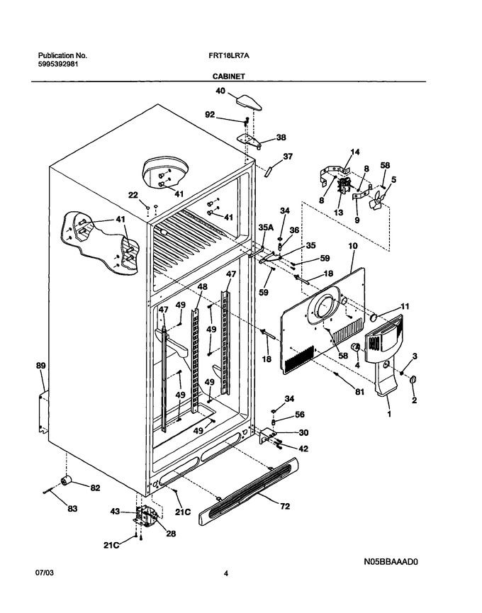 Diagram for FRT18LR7AQA