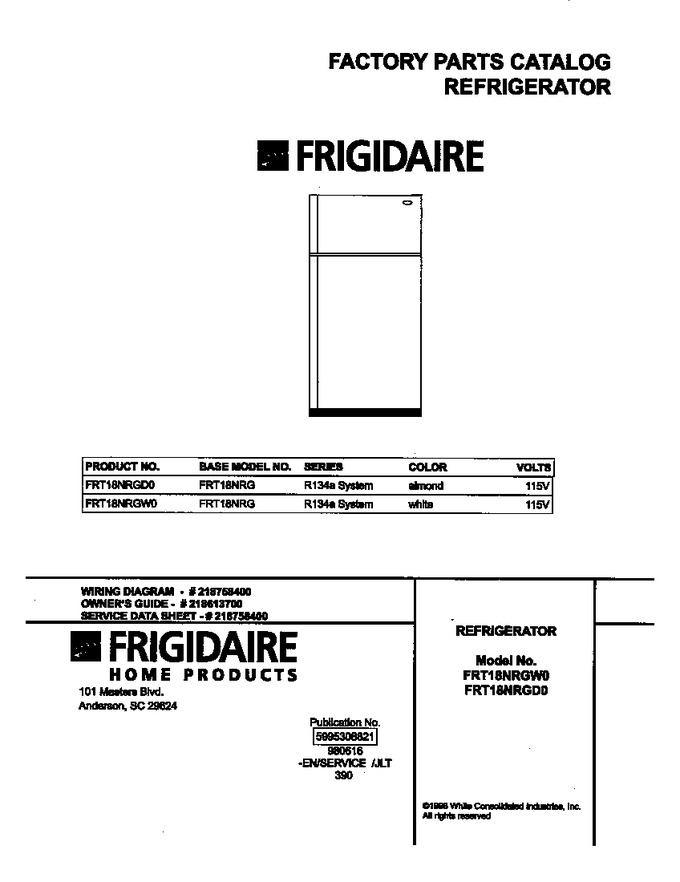 Diagram for FRT18NRGW0