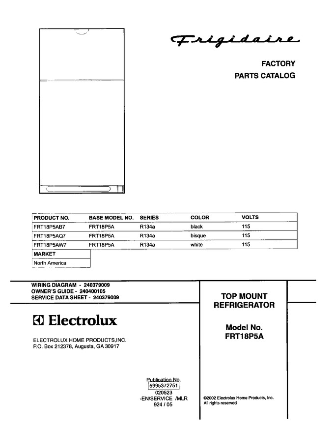 Diagram for FRT18P5AQ7