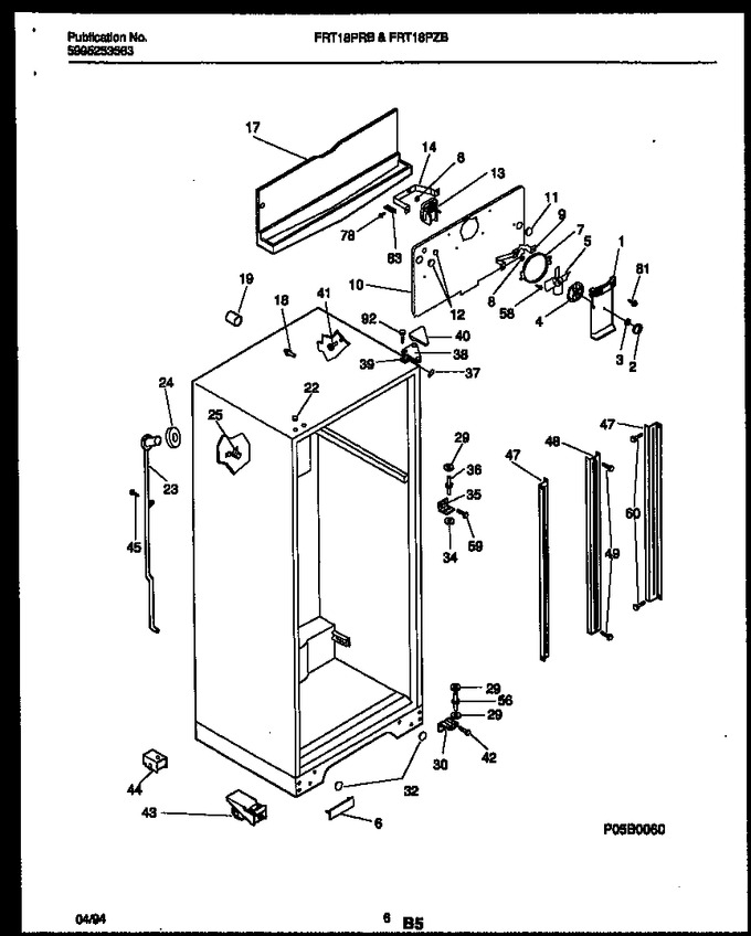 Diagram for FRT18PRBW0