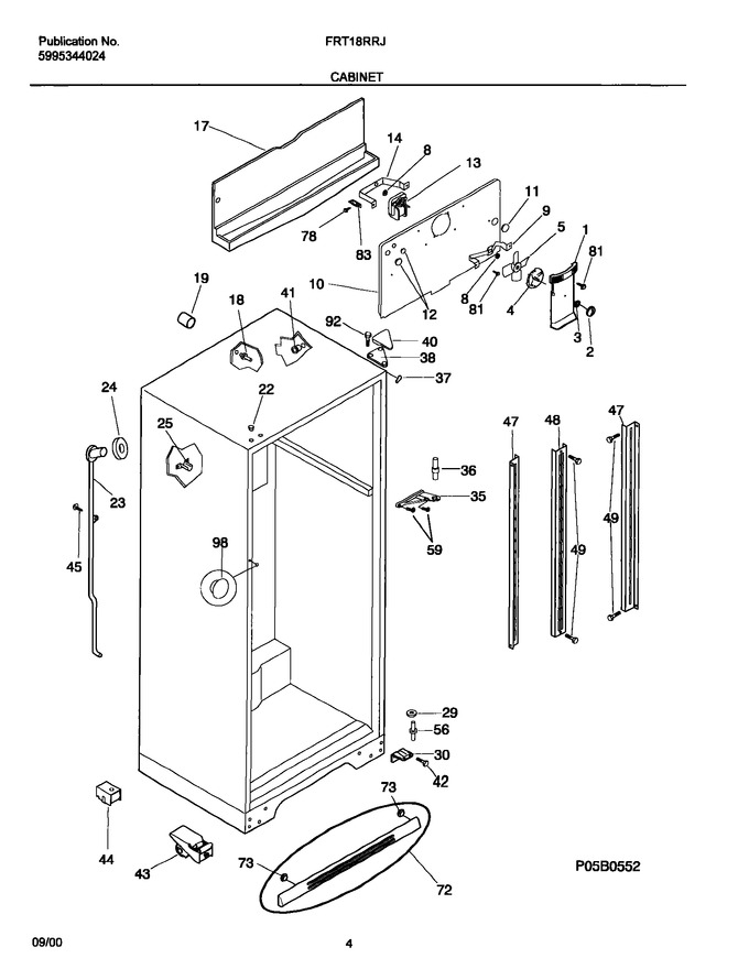 Diagram for FRT18RRJW1