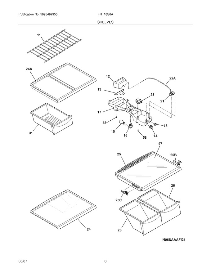 Diagram for FRT18S6ABY