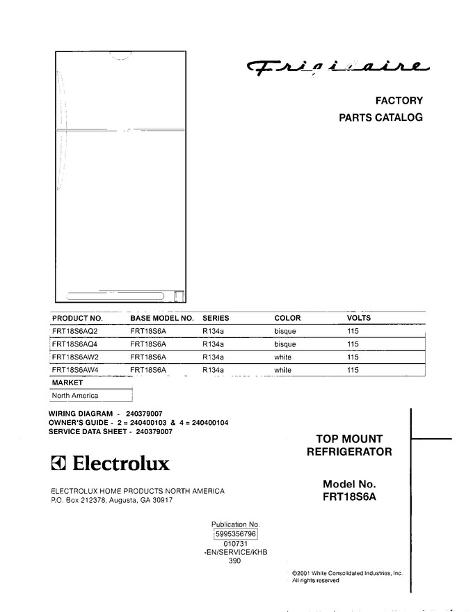 Diagram for FRT18S6AQ2