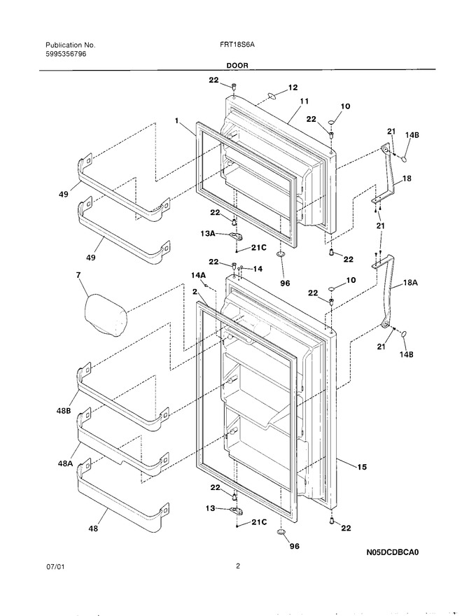 Diagram for FRT18S6AW4