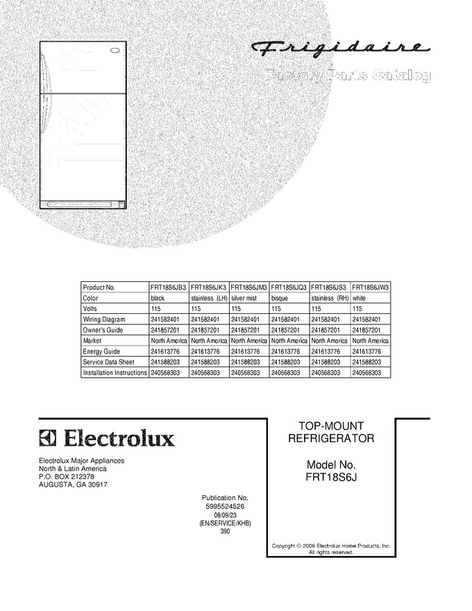 Diagram for FRT18S6JK3