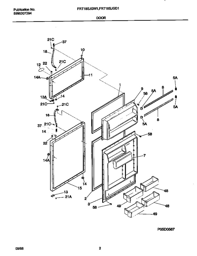 Diagram for FRT18SJGW1