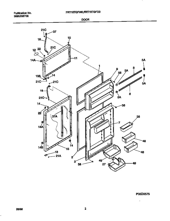 Diagram for FRT18TGFW0