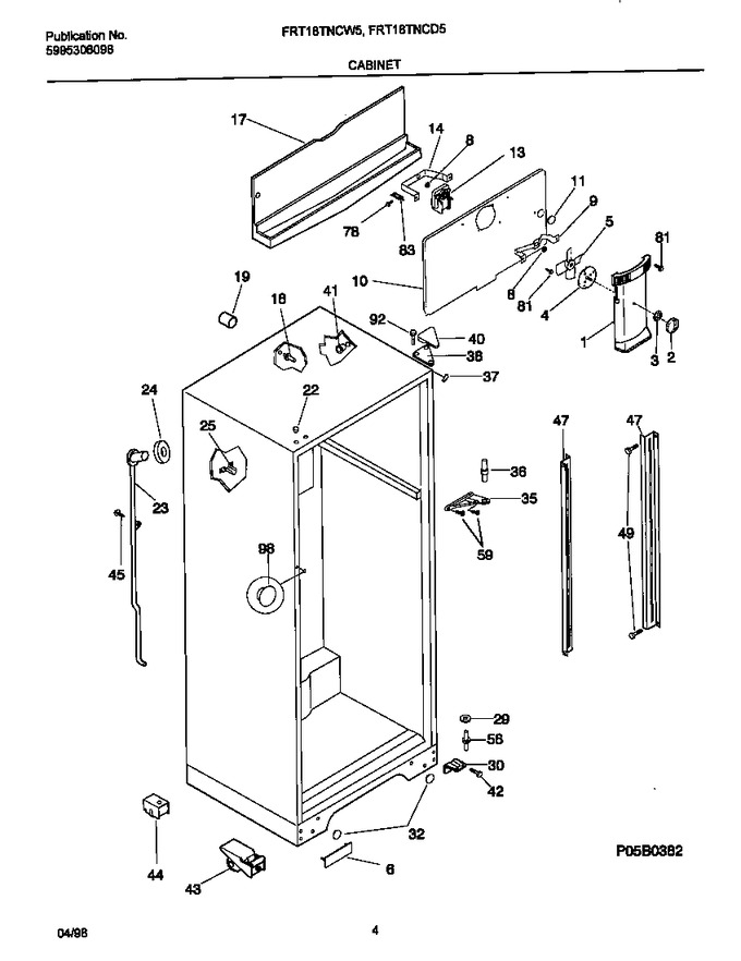 Diagram for FRT18TNCW5