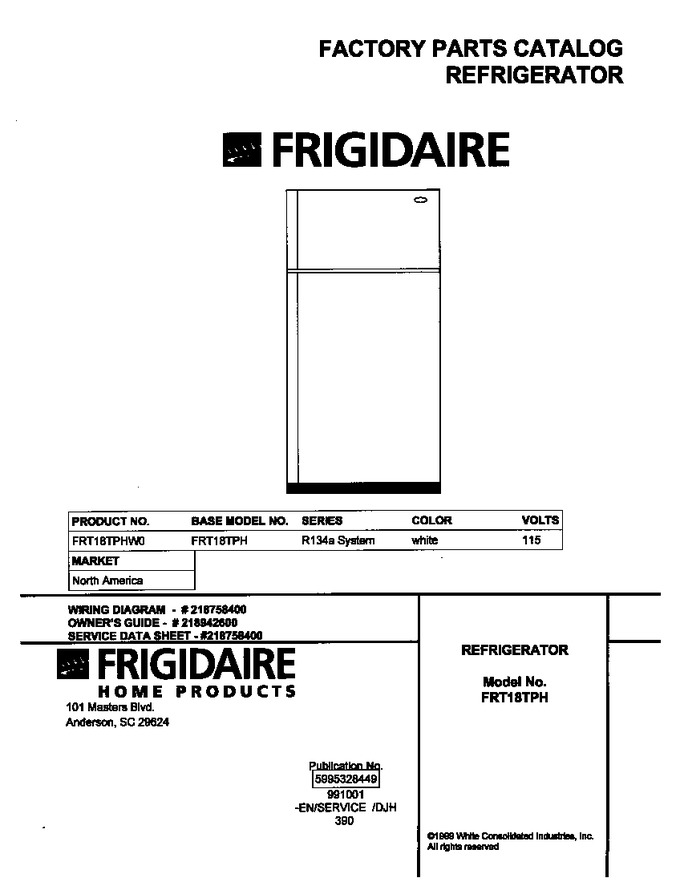 Diagram for FRT18TPHW0