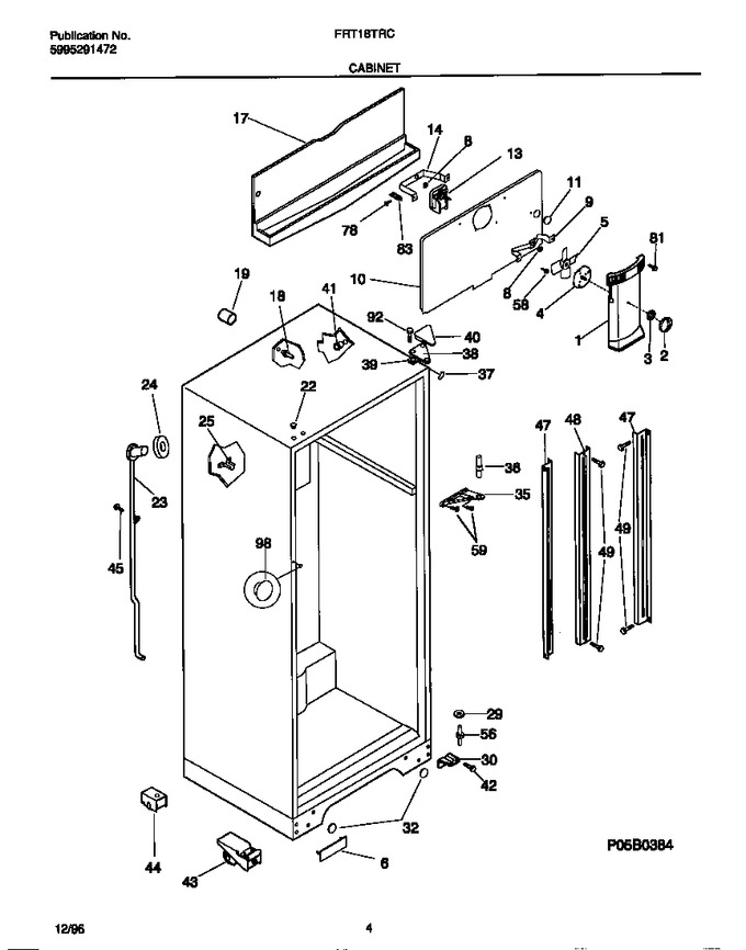 Diagram for FRT18TRCW4